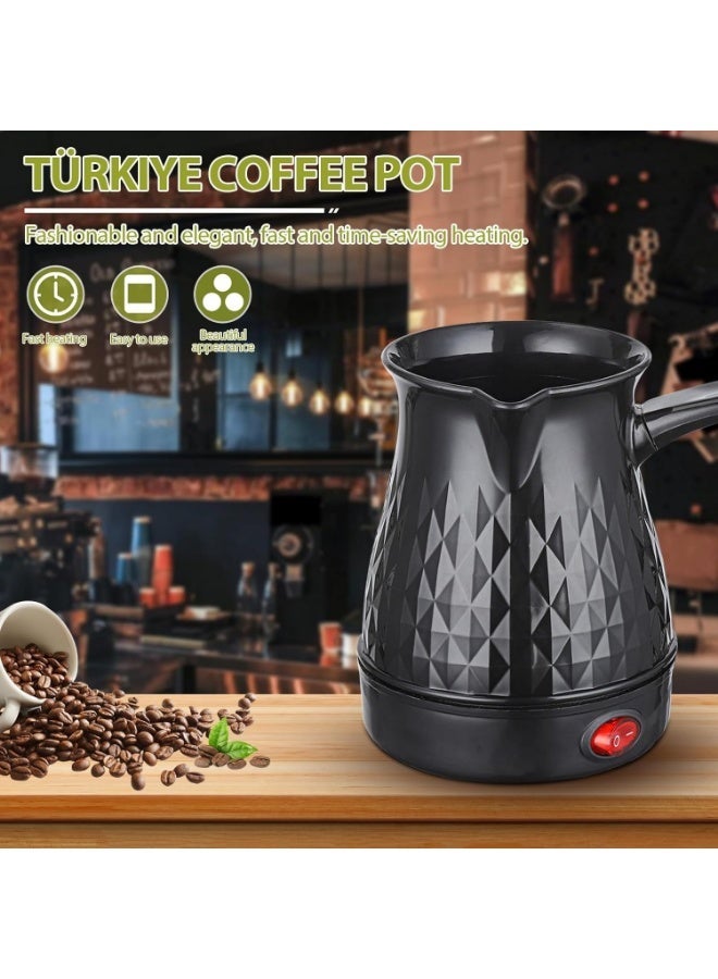 Electric Turkish Coffee Maker Kettle Stainless Steel Anti-Scald Even Heating Home Tea Water Heater 500ml 350W - Image 4
